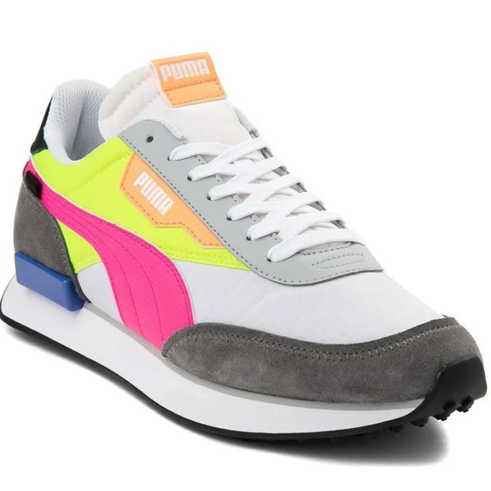 Brand New- Puma Future Rider Play On (pink/yellow/gray) size7